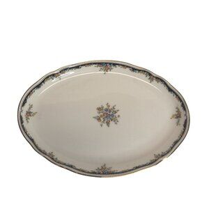 Wedgwood Osborne Bone China Oval Serving Platter Floral Pattern Made In England